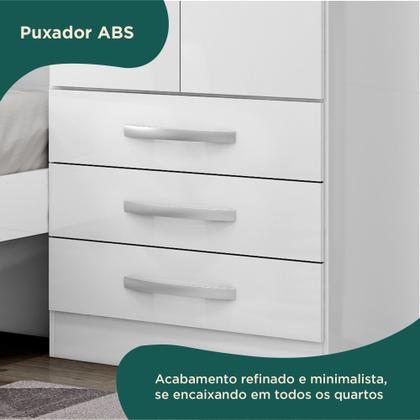 Imagem de Guarda Roupa Infantil com Cama 4 Portas 3 Gavetas Lisboa Espresso Móveis
