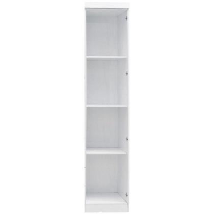 Imagem de Guarda Roupa Infantil Eloisa 1 Porta Com Modulo Aéreo Branco Brilho - Phoenix Baby