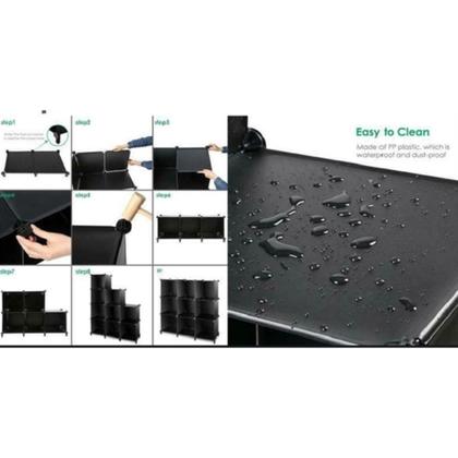 Imagem de Guarda Roupa Infantil Estante Organizador De Brinquedos E Roupas Sapateira Armario Com 6 Modulos Kangur