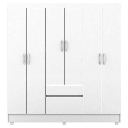 Imagem de Guarda Roupa Infantil Flash 2 Branco Rosa Flex - Demóbile