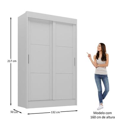 Imagem de Guarda-Roupa Infantil Flex 2 Portas 2 Gavetas Maya Espresso Móveis Branco