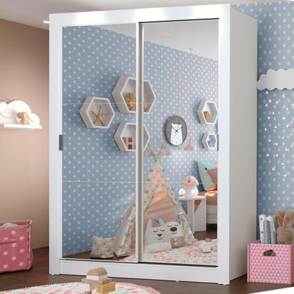 Imagem de Guarda-roupa Infantil Madesa Enzo 2 Portas De Espelho