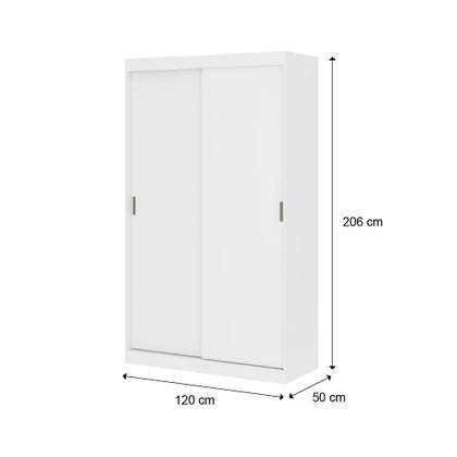 Imagem de Guarda Roupa Infantil Noah 2 Portas 2 Gavetas Branco Carraro