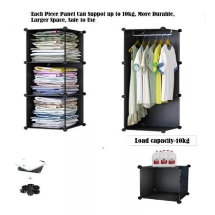 Imagem de Guarda roupa infantil organizador armario sapateira brinquedos modular castelo multiuso prateleiras