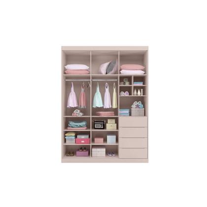 Imagem de Guarda Roupa Infantil Pérola com 3 Portas - Rosa