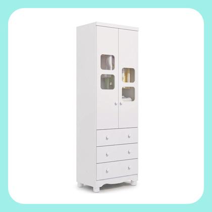 Imagem de Guarda Roupa Infantil Uli 2 Portas 3 Gavetas MDF