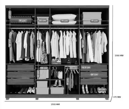 Imagem de Guarda Roupa Istambul 7 Portas Branco - Benetil