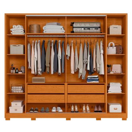 Imagem de Guarda Roupa Jacarandá Ripado com Portas de Correr Albatroz