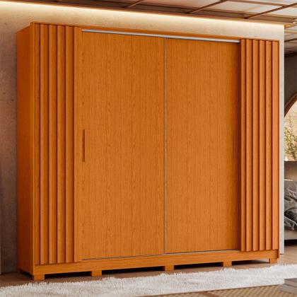 Imagem de Guarda Roupa Jacarandá Ripado com Portas de Correr Albatroz