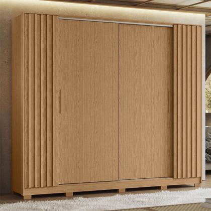 Imagem de Guarda Roupa Jacarandá Ripado com Portas de Correr Albatroz