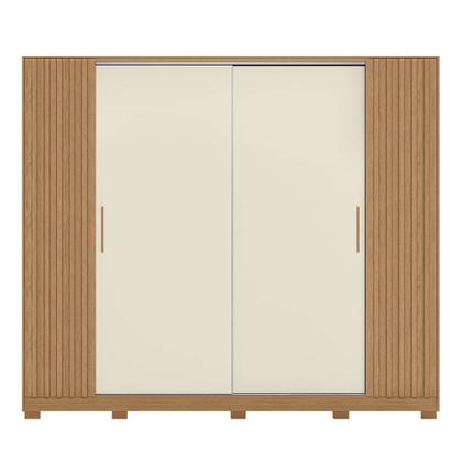 Imagem de Guarda Roupa Jacarandá Ripado com Portas de Correr Albatroz