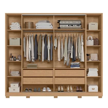 Imagem de Guarda Roupa Jacarandá Ripado com Portas de Correr Albatroz