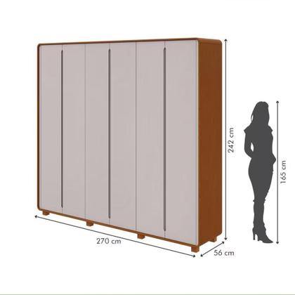 Imagem de Guarda-Roupa Lopas Loop 6 Portas 6 Gavetas