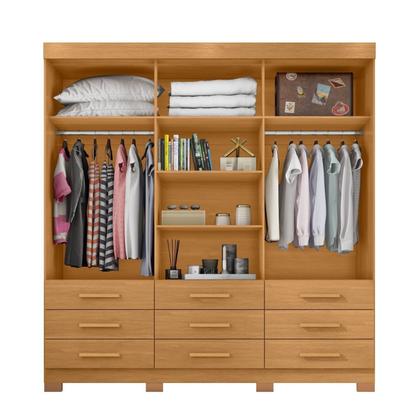 Guarda-roupa Mdp 3 Portas 9 Gavetas Ideale Max - Zanzini - Guarda