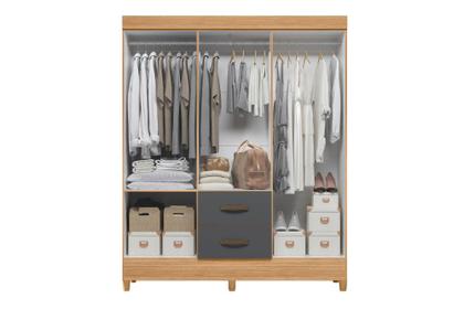 Imagem de Guarda Roupa Mobi 6 Portas COM ESPELHO Móveis Albatroz