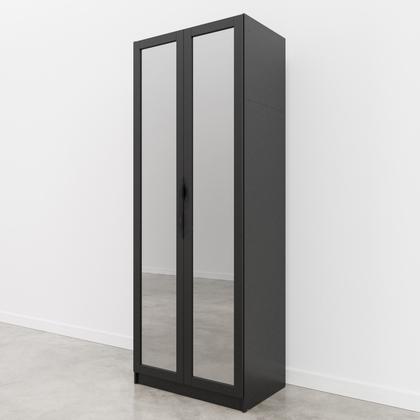 Imagem de Guarda Roupa Modulado 2 Portas Reflecta com Cabideiro e 2 Gavetas Hera CabeCasa MadeiraOriginals