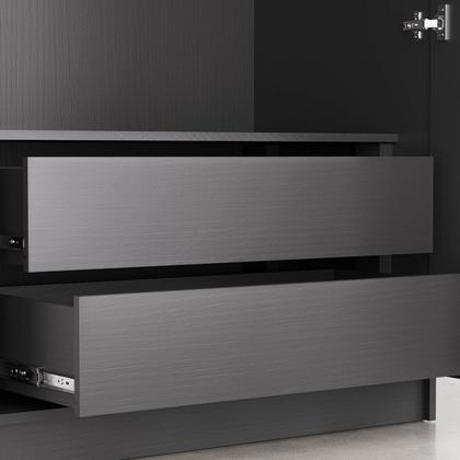 Imagem de Guarda Roupa Modulado 2 Portas Reflecta com Cabideiro e 2 Gavetas Hera CabeCasa MadeiraOriginals