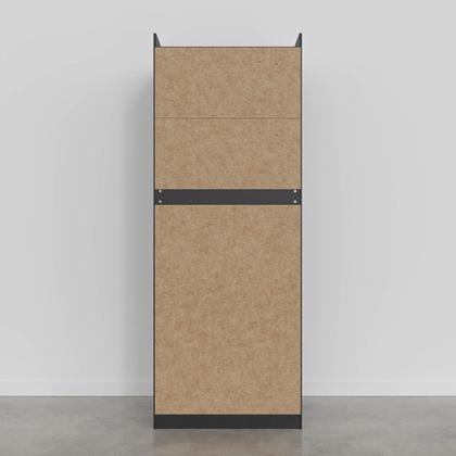 Imagem de Guarda Roupa Modulado 2 Portas Reflecta com Cabideiro e 2 Gavetas Hera CabeCasa MadeiraOriginals