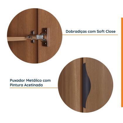 Imagem de Guarda Roupa Modulado 3 Portas com Cabideiro Hera CabeCasa MadeiraOriginals