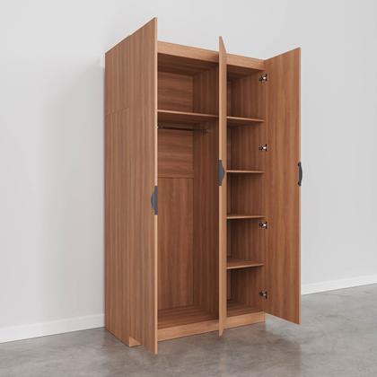 Imagem de Guarda Roupa Modulado 3 Portas com Cabideiro Hera CabeCasa MadeiraOriginals