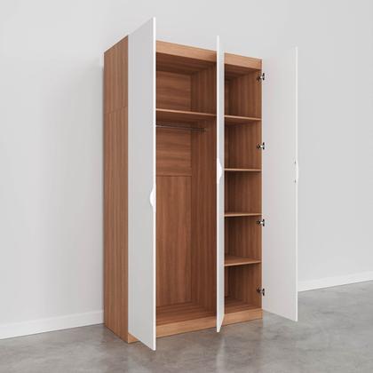 Imagem de Guarda Roupa Modulado 3 Portas com Cabideiro Hera CabeCasa MadeiraOriginals