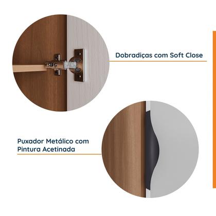Imagem de Guarda Roupa Modulado 3 Portas com Cabideiro Hera CabeCasa MadeiraOriginals