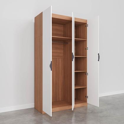 Imagem de Guarda Roupa Modulado 3 Portas com Cabideiro Hera CabeCasa MadeiraOriginals
