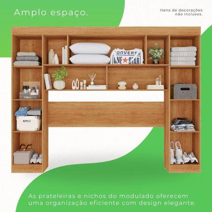 Imagem de Guarda-roupa Modulado 4 Portas Apolo -Sallêto - Cinamomo