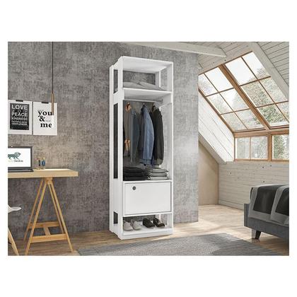 Imagem de Guarda Roupa Modulado Ambiente Titan com Porta Branco - Móveis Leão