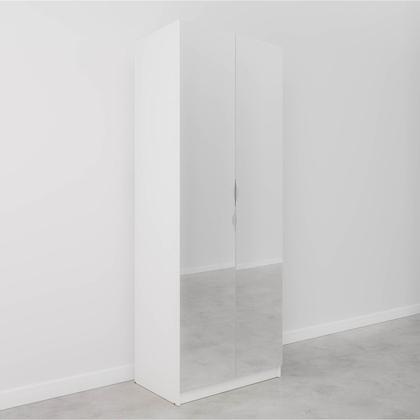 Imagem de Guarda Roupa Modulado com Espelho 2 Portas com Cabideiro e 2 Gavetas Hera CabeCasa MadeiraOriginals