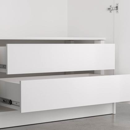 Imagem de Guarda Roupa Modulado com Espelho 2 Portas com Cabideiro e 2 Gavetas Hera CabeCasa MadeiraOriginals