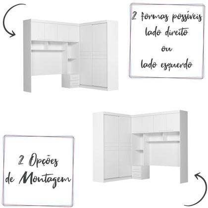 Imagem de Guarda Roupa Modulado Florença Quarto com 6 Portas 5 Gavetas