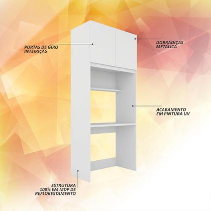 Imagem de Guarda Roupa Modulado Infantil Com Escrivaninha Joy Branco/azul - M.a