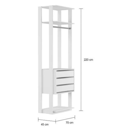 Guarda-Roupa Modulado Mississippi 3 GV Branco - Mobly Imagem de Guarda-Roupa Modulado Mississippi 3 GV Branco