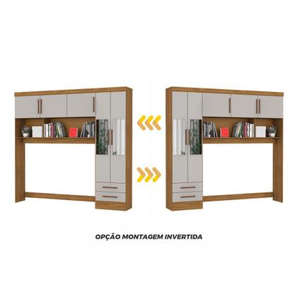 Imagem de Guarda Roupa Modulado Paris 5 Portas Com Espelho e 2 Gavetas