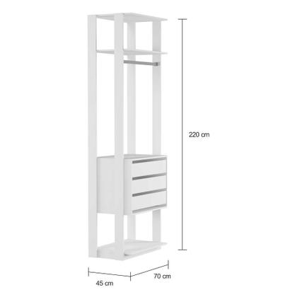 Guarda-Roupa Modulado Rock 3 GV Branco - Mobly Imagem de Guarda-Roupa Modulado Rock 3 GV Branco