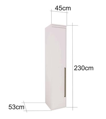 Imagem de Guarda Roupa Modular 1 Porta com Cabides MDF 45 cm Lotus Belmax