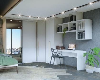 Imagem de Guarda Roupa Modular 1 Porta com Cabides MDF 45 cm Lotus Belmax