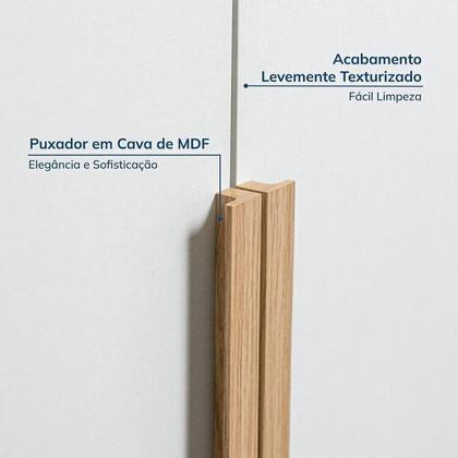 Imagem de Guarda-Roupa Modular 2 Peças 4 Portas e Gaveteiro Jade CabeCasa MadeiraMadeira Branco Fosco