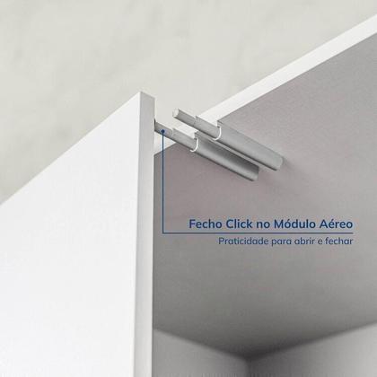 Imagem de Guarda-Roupa Modular 2 Peças 4 Portas e Gaveteiro Jade CabeCasa MadeiraMadeira Branco Fosco