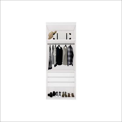 Imagem de Guarda Roupa Modular 2 Portas Espelho com Gavetas 90 cm Lotus Belmax