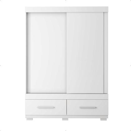 Imagem de Guarda Roupa Mongi 2 Portas 2 Gavetas Branco Caemmun