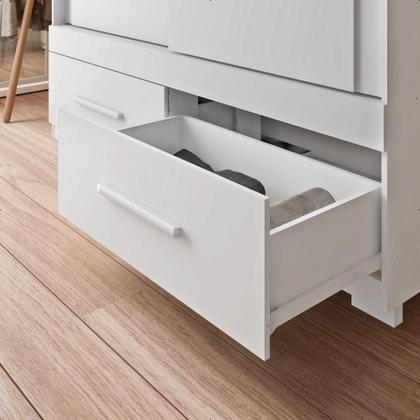 Imagem de Guarda Roupa Mongi 2 Portas 2 Gavetas Branco Caemmun