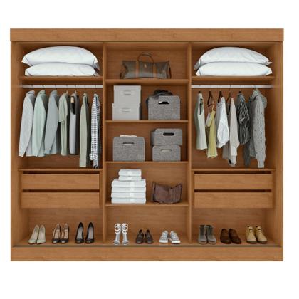 Imagem de Guarda Roupa Nice Flex 3 Portas de Correr 4 Gavetas com Espelho Lopas