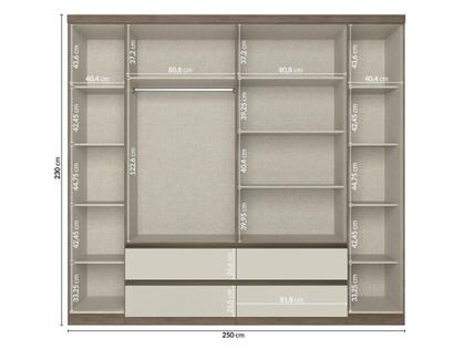 Imagem de Guarda-roupa Nobre 6 Portas 250cm X 230cm X 55cm
