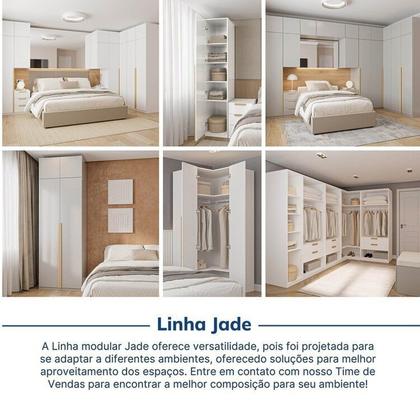 Imagem de Guarda-Roupa Planejado 3 Peças sem Portas Jade CabeCasa MadeiraOriginals Cinza/Urbano