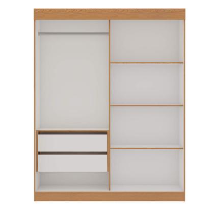 Imagem de Guarda Roupa Roupeiro com 2 Portas de Correr e 2 Gavetas Toledo 100% MDF 0568 Genialflex