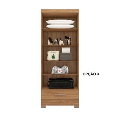 Imagem de Guarda Roupa Roupeiro Multiuso Smart Versatile 1 Gaveta Sem Portas Branco - Rodial Móveis