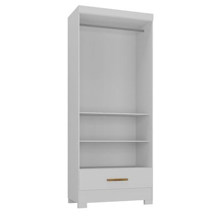 Imagem de Guarda Roupa Roupeiro Multiuso Smart Versatile 1 Gaveta Sem Portas Branco - Rodial Móveis