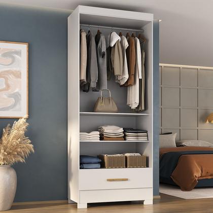 Imagem de Guarda Roupa Roupeiro Multiuso Smart Versatile 1 Gaveta Sem Portas Branco - Rodial Móveis